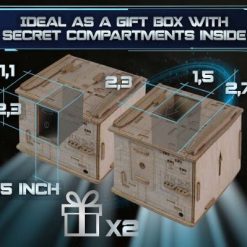 ESCWELT - 3D Logikai doboz rejtett tárolóval - Space Box