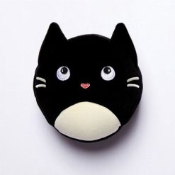 Feline Fekete Macska Összecsukható utazó nyakpárna szemtakaróval
