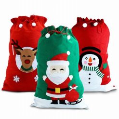 Karácsonyi óriás ajándékos zsák hóemberes mintával