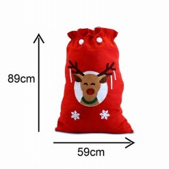 Karácsonyi óriás ajándékos zsák hóemberes mintával