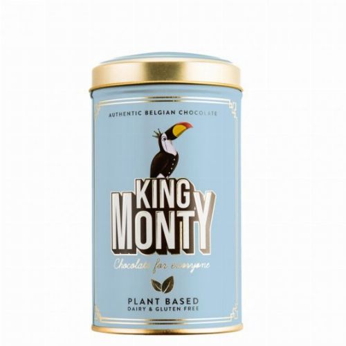 King Monty Pop Rice vegán csokoládé pálcikák fém díszdobozban 130g