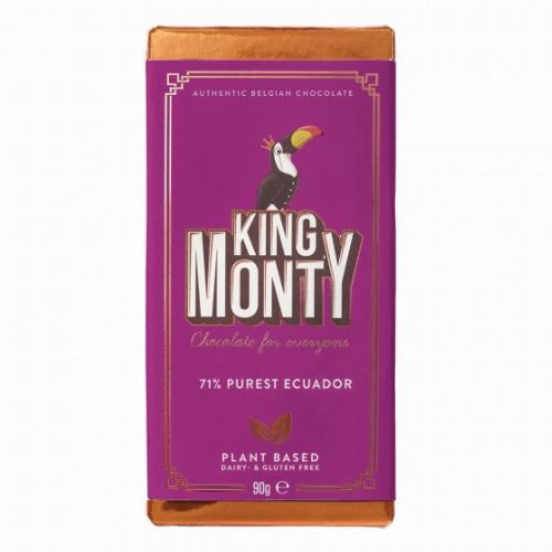 King Monty Pures Ecuador vegán táblás csoki 90g