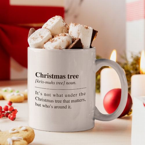 Christmas tree noun fehér bögre