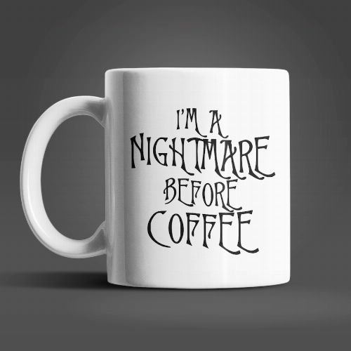 Nightmare Before  Coffee fehér bögre