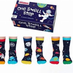 Small Kis lépés az embernek - 6 darabos különböző mintájú gyerek zokni szett
