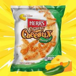 Herrs USA Crunchy sajtos és jalapeno chips 227g