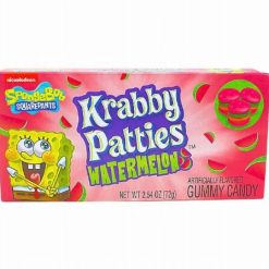 SpongeBob Krabby Patties Watermelon görögdinnyés herkentyűburger formájú gumicukor 72g