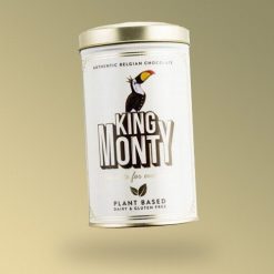 King Monty Classis Cacao vegán csokoládé pálcikák fém díszdobozban 130g