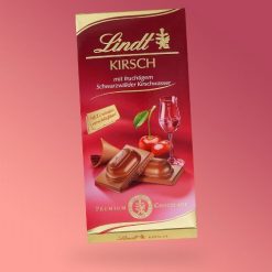 Lindt Kirsch cseresznyelikőrrel töltött csokoládé 100g