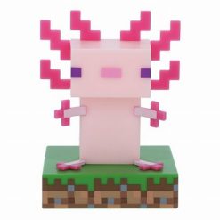 Minecraft Axolotl 3D ikon hangulatvilágítás