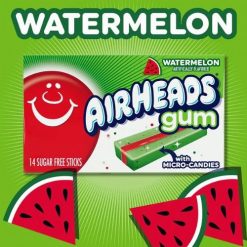 Airheads Watermelon Gum görögdinnye ízű rágógumi 33g