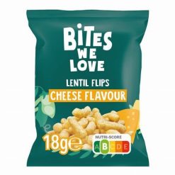 Bites We Love sajt ízű lencse chips 18g