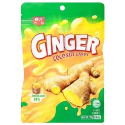 Chun Guang Ginger Coconut Candy gyömbér és kókusz ízű cukorka 78g