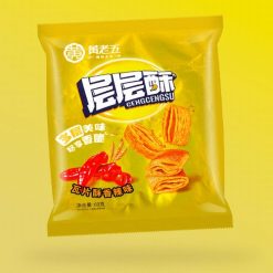 Huang Laowu Wheat Crust BBQ barbecue ízű snack 60g