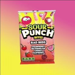 Sour Punch Bites Rad Reds gyümölcsös gumicukor 142g