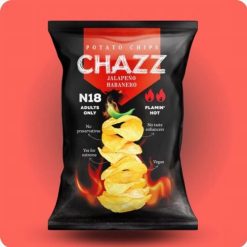 Chazz Jalapeno Habanero ízű burgonyachips 90g