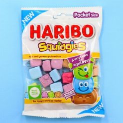 Haribo Squidgies gyümölcs és cola ízű habosított gumicukor 80g