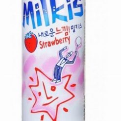 Lotte Milkis Soft Drink Strawberry eper ízű tejes szénsavas ital 250ml