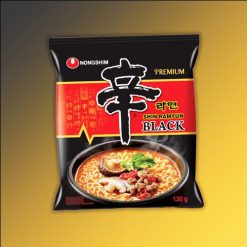 NONGSHIM Instant Noodles Shin Ramyun Black enyhén fűszeres instant tészta leves 130g