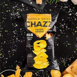 Chazz Naughty Cheddar burgonyachips 90g