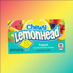 Chewy Lemonhead Tropical trópusi gyümölcs ízű rágós cukorka 23g