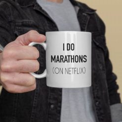 I do marathons fehér bögre