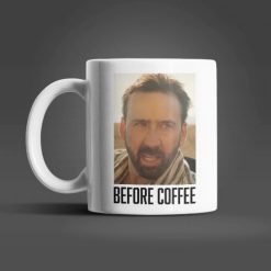 Meme before after coffee bögre