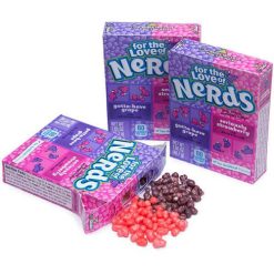 Wonka Nerds Grape and Strawberry szőlős-epres cukorka 47g