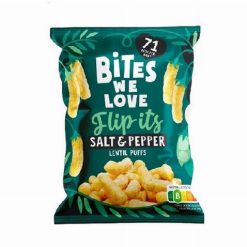 Bites We Love vegán sós-borsos lencse chips BIO 18g