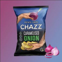 Chazz Caramelised Onion karamellizált hagyma ízű burgonyachips 130g