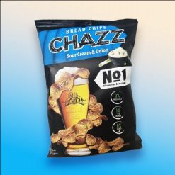 Chazz Bread Chips napraforgómagos kenyérchips tejföllel és hagymával 100g