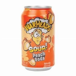 Warheads Sour Peach Soda barack ízű savanyú üdítőital 330ml