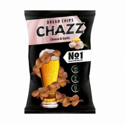 Chazz Bread Chips Cheese and Garlic sajt és fokhagyma ízű kenyérchips 100g