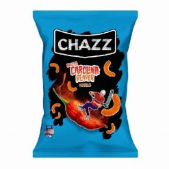 Chazz Crispy Corn Curls Cheezy Carolina Reaper ropogós csípős kukoricachips 100g