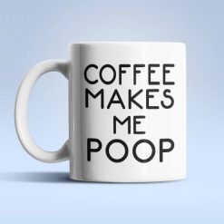 Coffee Poop fehér bögre