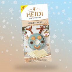 Heidi WinterVenture kekszes fehér csokoládé 90g