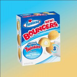 Hostess Bouncers Glazed Twinkies vanilía krémmel töltött mini torták (5db) 244g