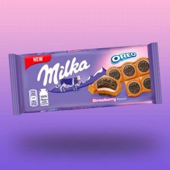 Milka epres oreo csokoládé 92g