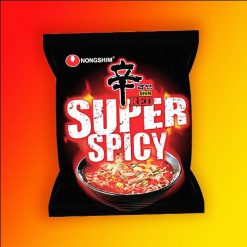 NONGSHIM Instant Noodles Shin Red Super Spicy extrém csípős instant tésztaleves 120g