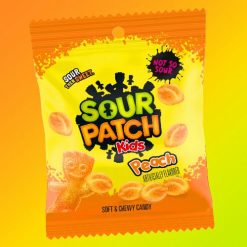 Sour Patch Kids Peach barack ízű savanyú gumicukor 102g