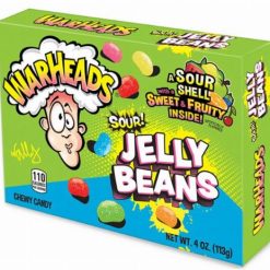 Warheads Jelly Beans savanyú-gyümölcsös drazsé 113g