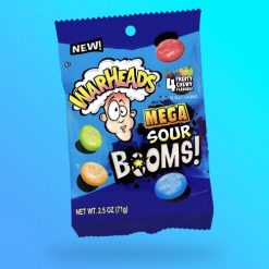 Warheads Sour Boom Chews savanyú rágós cukorka 71g Szavatossági idő: 2024-10-17