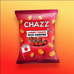 Chazz Cherry Tomato Rice Crispies cseresznyeparadicsom ízű rizs chips 100g