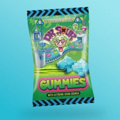 Dr Sour Gummies kék málna ízű savanyú gumicukor 200g