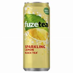 Fuze Tea Sparkling Black Tea citromos szénsavas fekete tea 330ml