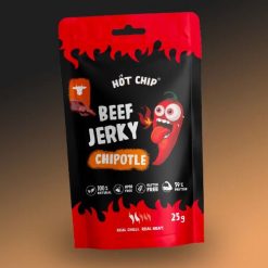 Hot Chip Beef Jerky szárított marhahús falatok chipotle chili 25g