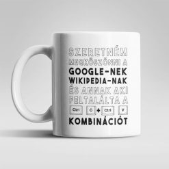 Köszönöm Wikipédia bögre