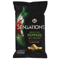 Lays Sensations Mexican Peppers & Cream burgonyachips 150g