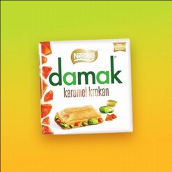 Nestlé Damak Karamel Krokan karamellás pisztácia csoki 60g