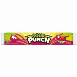 Sour Punch Strawberry Straws epres savanyú gumicukor 57g